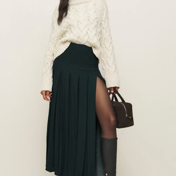 NWT Reformation Nancy Maxi Skirt in Dark Slate | Size 0 | New With Tags - Picture 3 of 12